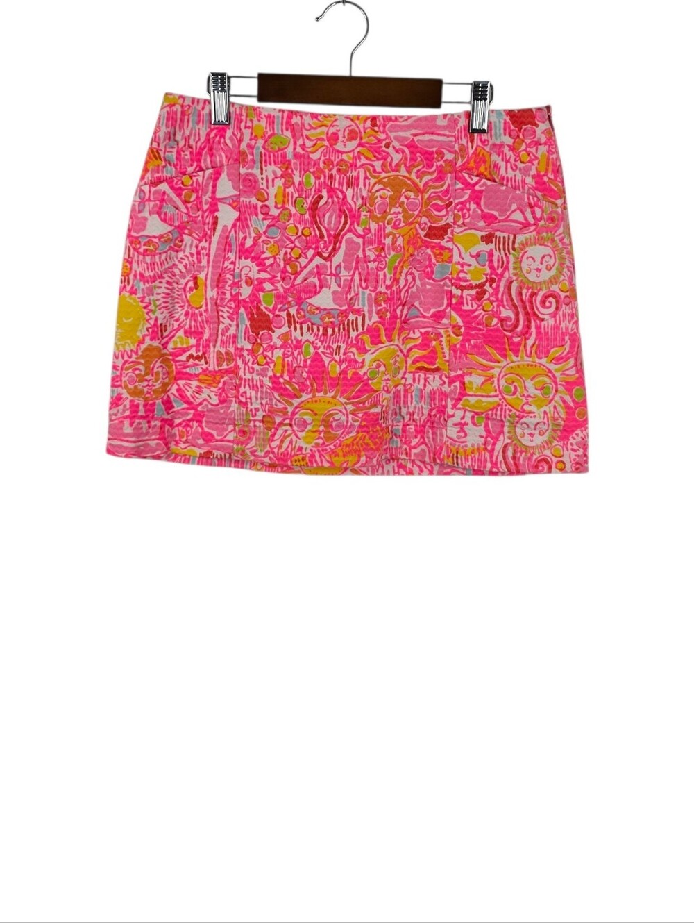 Lilly Pulitzer January Skirt Neon Pink Pout More Kinis in the Keys Skort Size 8
